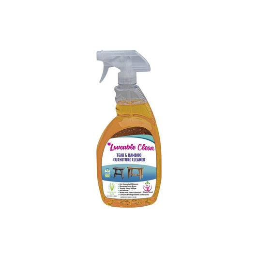 Loveable Clean 32 oz. Spray Bottle Teak and Bamboo Furniture Cleaner