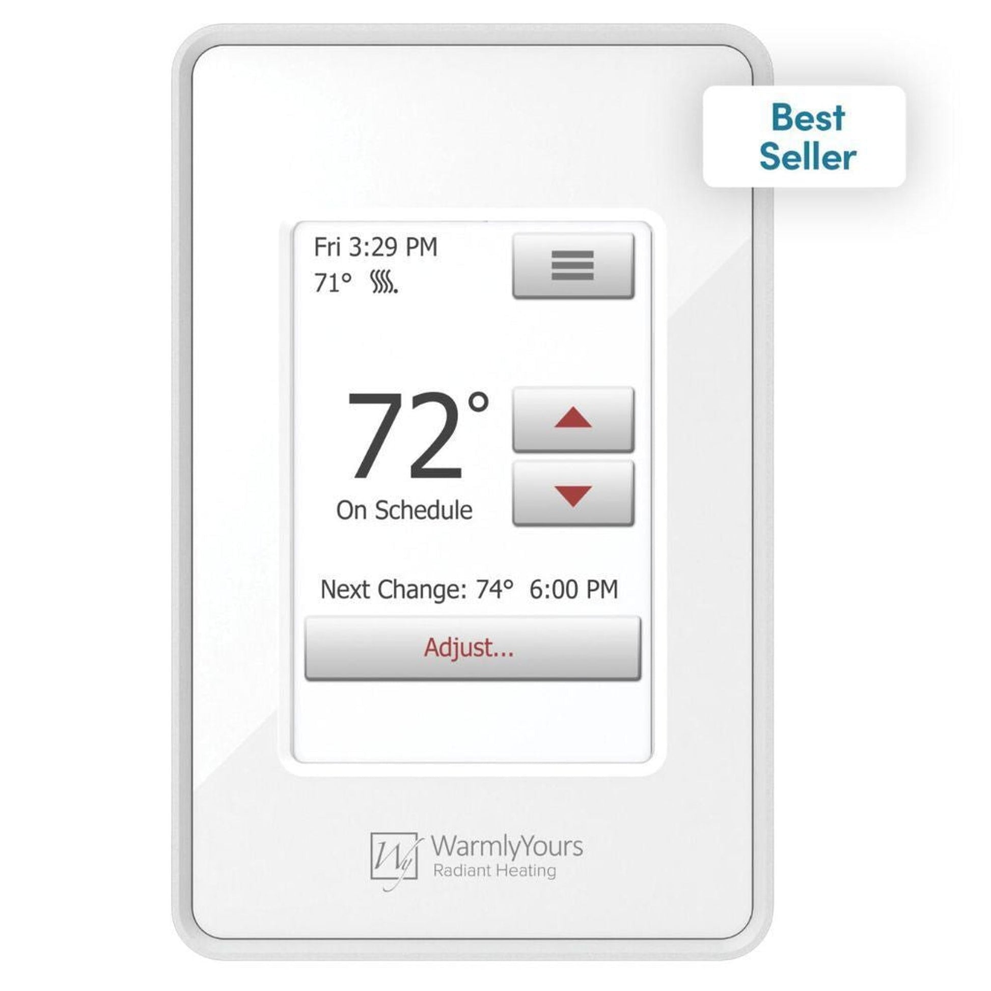WarmlyYours TempZone Easy Mat 3′ x 3′ 120V Electric Radiant Floor Heating Kit With nSpire Touch Programmable Touchscreen Thermostat
