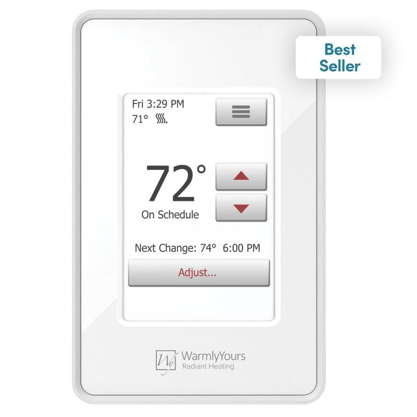 WarmlyYours TempZone Easy Mat 3′ x 5′ 120V Electric Radiant Floor Heating Kit With nSpire Touch Programmable Touchscreen Thermostat
