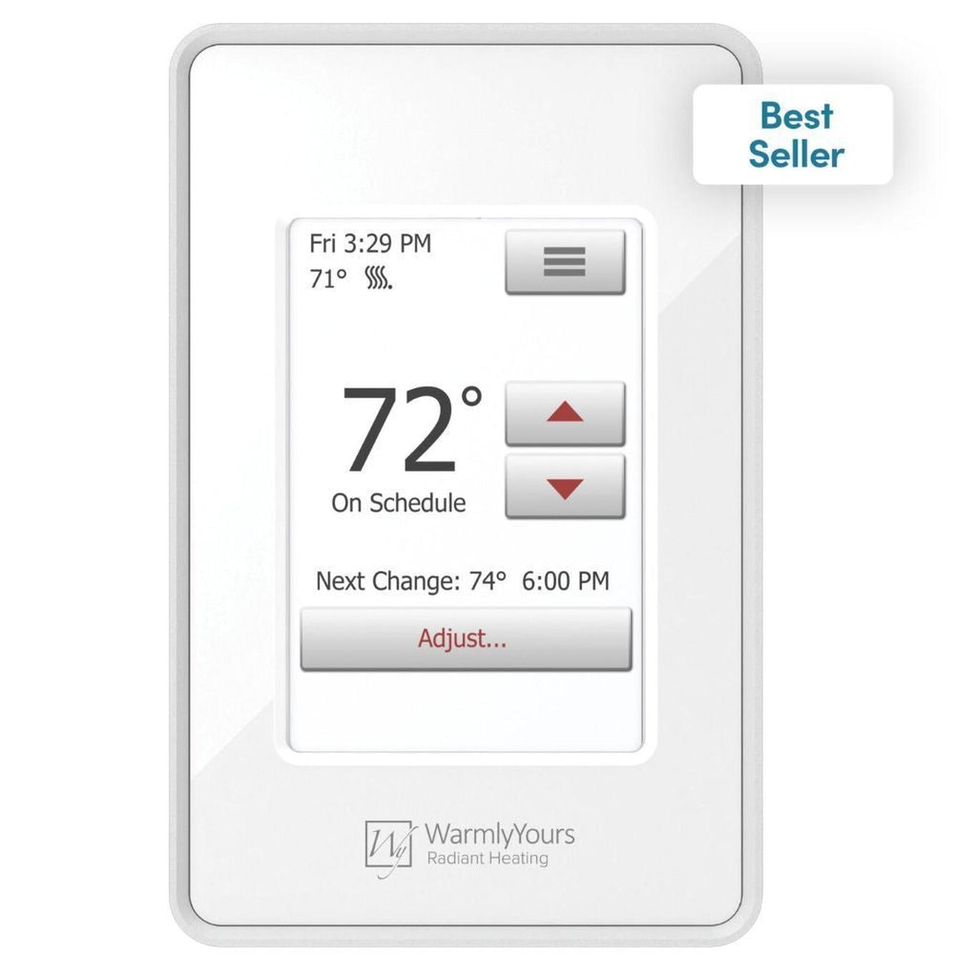 WarmlyYours TempZone Flex Roll 1.5′ x 29′ 240V Electric Radiant Floor Heating Kit With nSpire Touch Programmable Touchscreen Thermostat