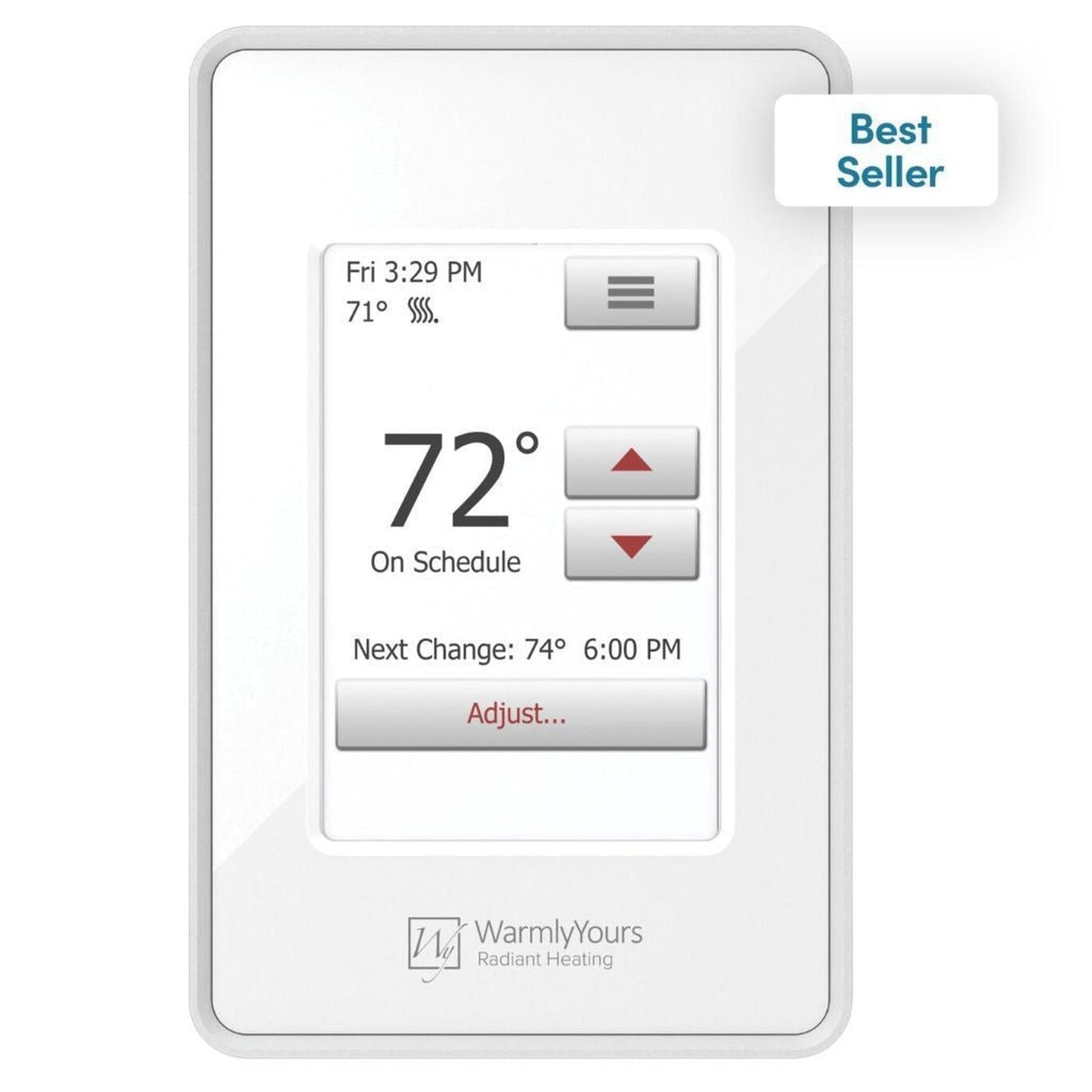 WarmlyYours TempZone Flex Roll 1.5′ x 54′ 240V Electric Radiant Floor Heating Kit With nSpire Touch WiFi Programmable Touchscreen Thermostat For 81 Sqft