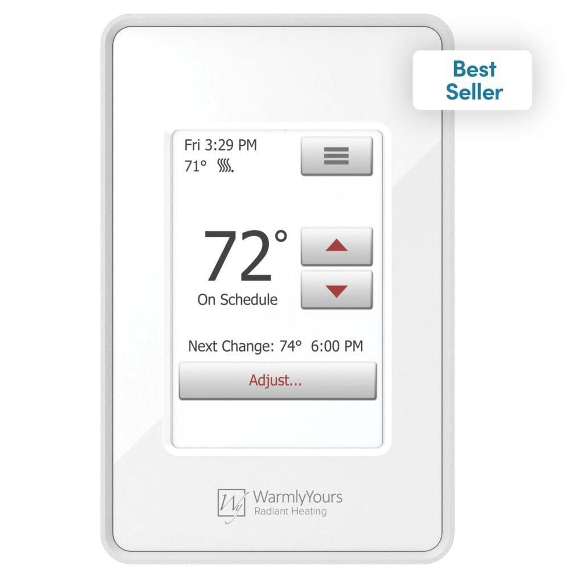 WarmlyYours TempZone Flex Roll 1.5′ x 54′ 240V Electric Radiant Floor Heating Kit With nSpire Touch WiFi Programmable Touchscreen Thermostat For 81 Sqft